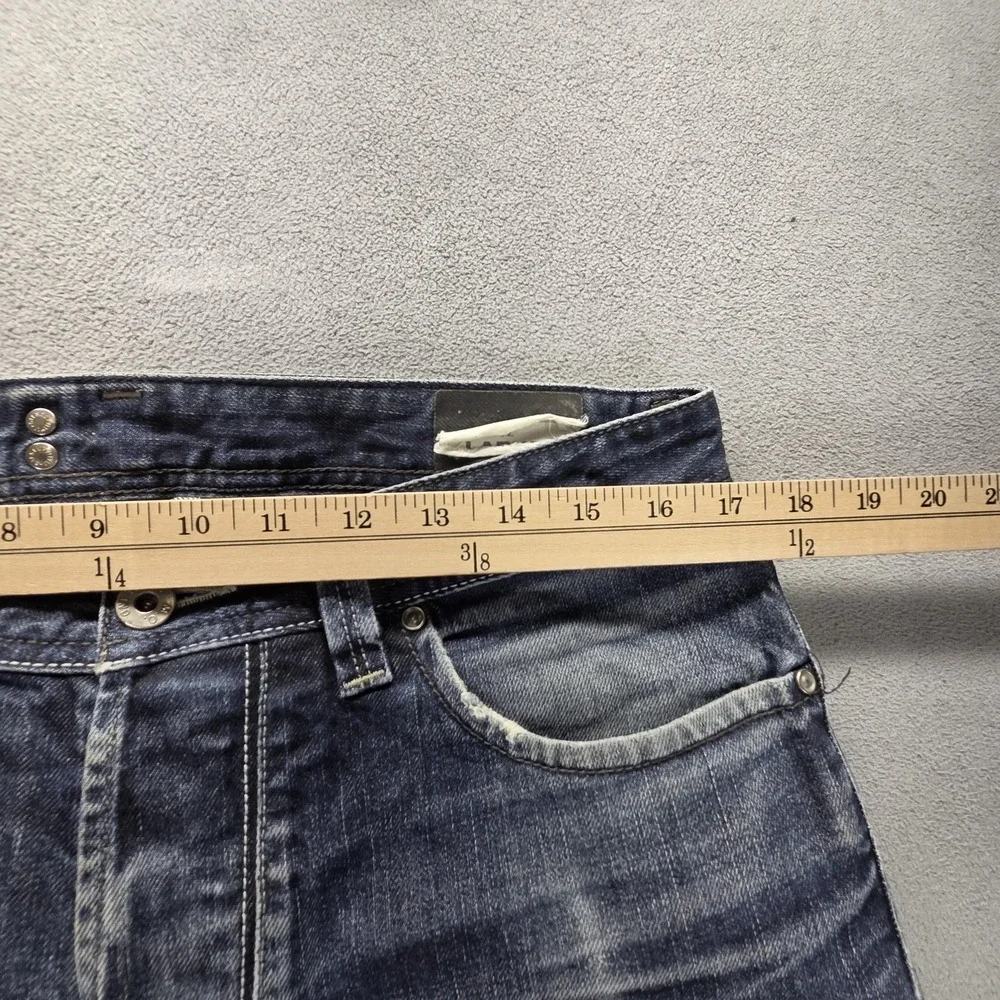 Diesel Jeans Mens 31x32 Blue Larkee Regular Straight Button Fly Dark Wash 0088Z